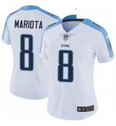 Womens Nike Tennessee Titans 8 Marcus Mariota Elite White NFL Jersey Womens Nike Tennessee Titans 8 Marcus Mariota Elite White NFL Jersey