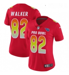 Womens Nike Tennessee Titans 82 Delanie Walker Limited Red 2018 Pro Bowl NFL Jersey Womens Nike Tennessee Titans 82 Delanie Walker Limited Red 2018 Pro Bowl NFL Jersey
