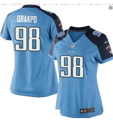Womens Tennessee Titans #98 Brian Orakpo Light Blue Team Color Stitched NFL Nike Game Jersey Womens Tennessee Titans #98 Brian Orakpo Light Blue Team Color Stitched NFL Nike Game Jersey