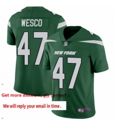 Jets 47 Trevon Wesco Green Team Color Men Stitched Football Vapor Untouchable Limited Jersey Jets 47 Trevon Wesco Green Team Color Men Stitched Football Vapor Untouchable Limited Jersey