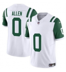 Men New York Jets 0 Braelon Allen White Classic Alternate Vapor F U S E Limited Stitched Football Jersey Men New York Jets 0 Braelon Allen White Classic Alternate Vapor F U S E Limited Stitched Football Jersey