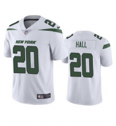 Men New York Jets 20 Breece Hall 2022 White Vapor Untouchable Limited Stitched Jersey Men New York Jets 20 Breece Hall 2022 White Vapor Untouchable Limited Stitched Jersey