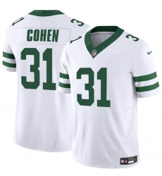 Men New York Jets 31 Tarik Cohen White 2024 F U S E Vapor Limited Stitched Jersey Men New York Jets 31 Tarik Cohen White 2024 F U S E Vapor Limited Stitched Jersey