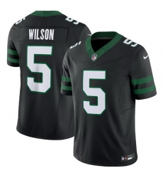 Men New York Jets 5 Garrett Wilson Black 2024 F U S E Vapor Limited Stitched Jersey Men New York Jets 5 Garrett Wilson Black 2024 F U S E Vapor Limited Stitched Jersey