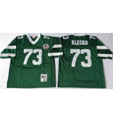 Men New York Jets 73 Joe Klecko Green M&N Throwback Jersey Men New York Jets 73 Joe Klecko Green M&N Throwback Jersey
