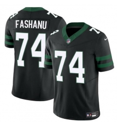 Men New York Jets 74 Olu Fashanu Black 2024 F U S E Vapor Untouchable Limited Stitched Jersey Men New York Jets 74 Olu Fashanu Black 2024 F U S E Vapor Untouchable Limited Stitched Jersey