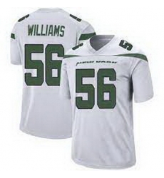 Men New York Jets Quincy Williams #56 White Vapor Limited Stitched Football Jersey Men New York Jets Quincy Williams #56 White Vapor Limited Stitched Football Jersey