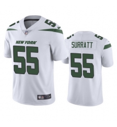 Men's New York Jets #55 Chazz Surratt White Vapor Untouchable Limited Stitched Jersey Men's New York Jets #55 Chazz Surratt White Vapor Untouchable Limited Stitched Jersey