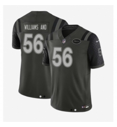Men's New York Jets #56 Williams Black Rivalries Collection Jersey Men's New York Jets #56 Williams Black Rivalries Collection Jersey