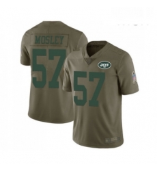 Mens New York Jets 57 CJ Mosley Limited Olive 2017 Salute to Service Football Jersey Mens New York Jets 57 CJ Mosley Limited Olive 2017 Salute to Service Football Jersey