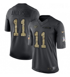 Mens Nike New York Jets 11 Robby Anderson Limited Black 2016 Salute to Service NFL Jersey Mens Nike New York Jets 11 Robby Anderson Limited Black 2016 Salute to Service NFL Jersey