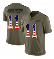 Mens Nike New York Jets 11 Robby Anderson Limited OliveUSA Flag 2017 Salute to Service NFL Jersey Mens Nike New York Jets 11 Robby Anderson Limited OliveUSA Flag 2017 Salute to Service NFL Jersey