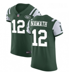 Mens Nike New York Jets 12 Joe Namath Elite Green Team Color NFL Jersey Mens Nike New York Jets 12 Joe Namath Elite Green Team Color NFL Jersey