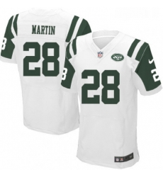 Mens Nike New York Jets 28 Curtis Martin Elite White NFL Jersey Mens Nike New York Jets 28 Curtis Martin Elite White NFL Jersey
