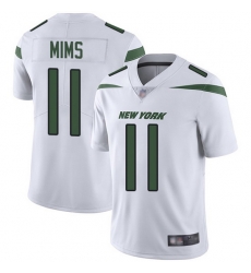 Nike Jets 11 Denzel Mim White Men Stitched NFL Vapor Untouchable Limited Jersey Nike Jets 11 Denzel Mim White Men Stitched NFL Vapor Untouchable Limited Jersey
