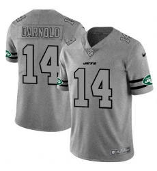 Nike Jets 14 Sam Darnold 2019 Gray Gridiron Gray Vapor Untouchable Limited Jersey Nike Jets 14 Sam Darnold 2019 Gray Gridiron Gray Vapor Untouchable Limited Jersey