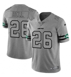 Nike Jets 26 Le 27Veon Bell 2019 Gray Gridiron Gray Vapor Untouchable Limited Jersey Nike Jets 26 Le 27Veon Bell 2019 Gray Gridiron Gray Vapor Untouchable Limited Jersey