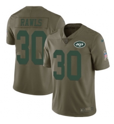 Nike Jets #30 Thomas Rawls Olive Mens Stitched NFL Limited 2017 Salute To Service Jersey Nike Jets #30 Thomas Rawls Olive Mens Stitched NFL Limited 2017 Salute To Service Jersey