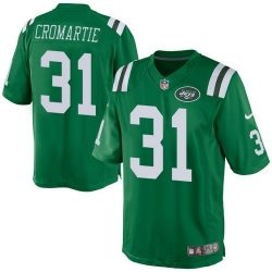 Nike Jets 31 Antonio Cromartie Green Mens Stitched NFL Elite Rush Jersey