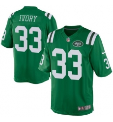 Nike Jets #33 Chris Ivory Green Mens Stitched NFL Elite Rush Jersey Nike Jets #33 Chris Ivory Green Mens Stitched NFL Elite Rush Jersey