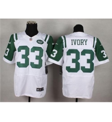 Nike Jets #33 Chris Ivory White Mens Stitched NFL Elite Jersey Nike Jets #33 Chris Ivory White Mens Stitched NFL Elite Jersey
