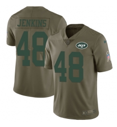 Nike Jets #48 Jordan Jenkins Olive Men Stitched NFL Limited 2017 Salute To Service Jersey Nike Jets #48 Jordan Jenkins Olive Men Stitched NFL Limited 2017 Salute To Service Jersey