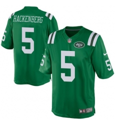 Nike Jets #5 Christian Hackenberg Green Mens Stitched NFL Elite Rush Jersey Nike Jets #5 Christian Hackenberg Green Mens Stitched NFL Elite Rush Jersey