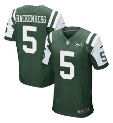 Nike Jets #5 Christian Hackenberg Green Team Color Mens Stitched NFL Elite Jersey Nike Jets #5 Christian Hackenberg Green Team Color Mens Stitched NFL Elite Jersey