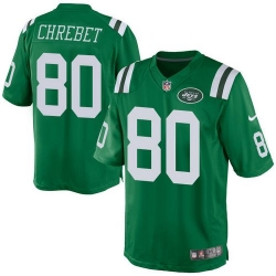 Nike Jets 80 Wayne Chrebet Green Mens Stitched NFL Elite Rush Jersey