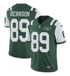 Nike Jets #89 Chris Herndon Green Team Color Mens Stitched NFL Vapor Untouchable Limited Jersey Nike Jets #89 Chris Herndon Green Team Color Mens Stitched NFL Vapor Untouchable Limited Jersey