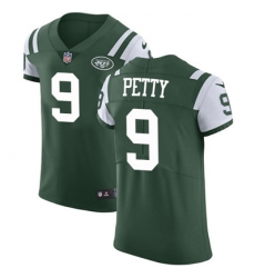 Nike Jets #9 Bryce Petty Green Team Color Mens Stitched NFL Vapor Untouchable Elite Jersey Nike Jets #9 Bryce Petty Green Team Color Mens Stitched NFL Vapor Untouchable Elite Jersey