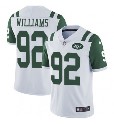 Nike Jets 92 Leonard Williams White Vapor Untouchable Limited Jersey Nike Jets 92 Leonard Williams White Vapor Untouchable Limited Jersey