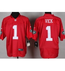 Nike New York Jets 1 Michael Vick Red Elite QB Fashion NFL Jersey Nike New York Jets 1 Michael Vick Red Elite QB Fashion NFL Jersey