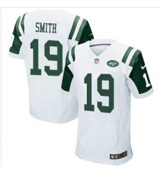 Nike New York Jets #19 Devin Smith White Mens Stitched NFL Elite Jersey Nike New York Jets #19 Devin Smith White Mens Stitched NFL Elite Jersey