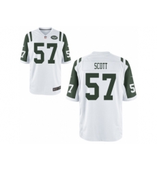 Nike New York Jets 57 Bart Scott White Game NFL Jersey Nike New York Jets 57 Bart Scott White Game NFL Jersey
