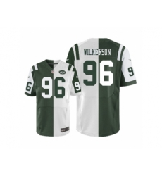 Nike New York Jets 96 Muhammad Wilkerson Green White Limited Split NFL Jersey Nike New York Jets 96 Muhammad Wilkerson Green White Limited Split NFL Jersey