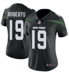 Jets 19 Andre Roberts Black Alternate Womens Stitched Football Vapor Untouchable Limited Jersey Jets 19 Andre Roberts Black Alternate Womens Stitched Football Vapor Untouchable Limited Jersey