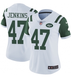 Nike Jets #47 Jordan Jenkins White Womens Stitched NFL Vapor Untouchable Limited Jersey Nike Jets #47 Jordan Jenkins White Womens Stitched NFL Vapor Untouchable Limited Jersey