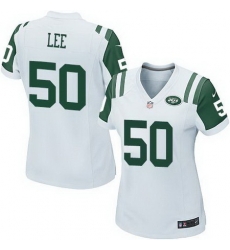 Nike Jets #50 Darron Lee White Womens Stitched NFL Elite Jersey Nike Jets #50 Darron Lee White Womens Stitched NFL Elite Jersey