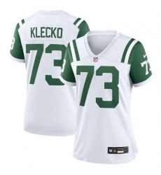 Women New York Jets 73 Joe Klecko White Classic Alternate Stitched Jersey Women New York Jets 73 Joe Klecko White Classic Alternate Stitched Jersey