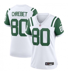 Women New York Jets 80 Wayne Chrebet White Classic Alternate Stitched Jersey Women New York Jets 80 Wayne Chrebet White Classic Alternate Stitched Jersey