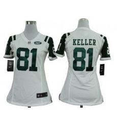 Women Nike NFL New York Jets #81 Dustin Keller White Jerseys Women Nike NFL New York Jets #81 Dustin Keller White Jerseys