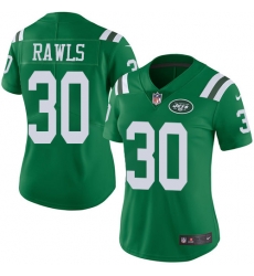 Womens Nike Jets #30 Thomas Rawls Green Womens Stitched NFL Limited Rush Jersey Womens Nike Jets #30 Thomas Rawls Green Womens Stitched NFL Limited Rush Jersey