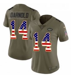 Womens Nike New York Jets 14 Sam Darnold Limited OliveUSA Flag 2017 Salute to Service NFL Jersey Womens Nike New York Jets 14 Sam Darnold Limited OliveUSA Flag 2017 Salute to Service NFL Jersey