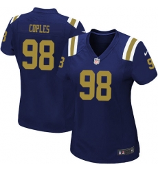 Women's Nike New York Jets #98 Quinton Coples Limited Navy Blue Alternate NFL Women's Nike New York Jets #98 Quinton Coples Limited Navy Blue Alternate NFL