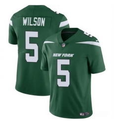 Youth New York Jets 5 Garrett Wilson Green Vapor Untouchable Limited Stitched Jersey Youth New York Jets 5 Garrett Wilson Green Vapor Untouchable Limited Stitched Jersey