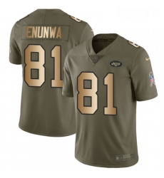 Youth Nike New York Jets 81 Quincy Enunwa Limited OliveGold 2017 Salute to Service NFL Jersey Youth Nike New York Jets 81 Quincy Enunwa Limited OliveGold 2017 Salute to Service NFL Jersey