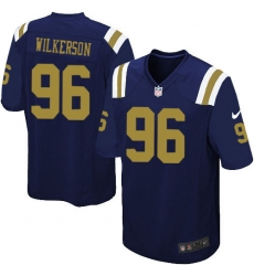 Youth Nike New York Jets #96 Muhammad Wilkerson Game Navy Blue Alternate NFL Youth Nike New York Jets #96 Muhammad Wilkerson Game Navy Blue Alternate NFL