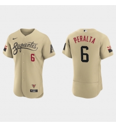 Arizona Diamondbacks 6 David Peralta Men Nike 2021 City Connect Authentic MLB Jersey Gold Arizona Diamondbacks 6 David Peralta Men Nike 2021 City Connect Authentic MLB Jersey Gold