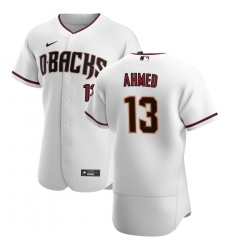 Men Arizona Diamondbacks 13 Nick Ahmed Men Nike White Crimson Flex Base Home Team MLB Jersey Men Arizona Diamondbacks 13 Nick Ahmed Men Nike White Crimson Flex Base Home Team MLB Jersey